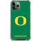 University of Oregon Yellow O on Green iPhone 12 Pro Max Clear Case