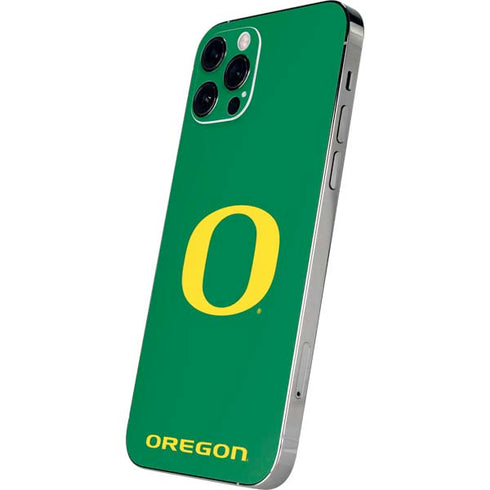 University of Oregon Yellow O on Green iPhone 12 Pro Skin