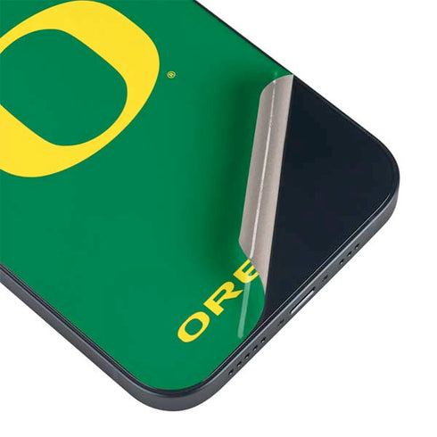 University of Oregon Yellow O on Green iPhone 13 Mini Skin