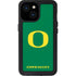 University of Oregon Yellow O on Green iPhone 13 Mini Waterproof Case