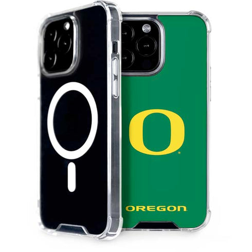 University of Oregon Yellow O on Green iPhone 13 Pro Max MagSafe Case