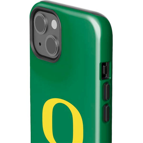 University of Oregon Yellow O on Green iPhone 15 Impact Case