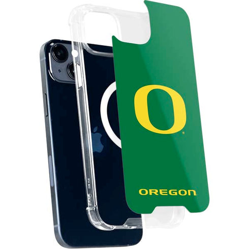 University of Oregon Yellow O on Green iPhone 14 Plus MagSafe Case