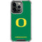 University of Oregon Yellow O on Green iPhone 14 Pro Clear Case