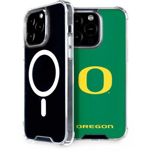 University of Oregon Yellow O on Green iPhone 14 Pro MagSafe Case