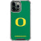 University of Oregon Yellow O on Green iPhone 15 Pro Max Clear Case