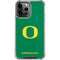 University of Oregon Yellow O on Green iPhone 14 Pro Max Clear Case