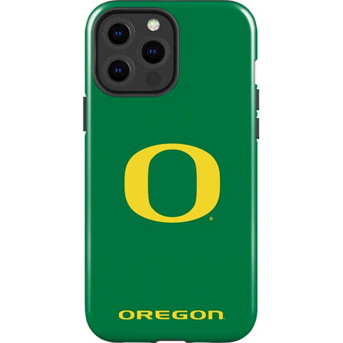University of Oregon Yellow O on Green iPhone 15 Pro Max Impact Case
