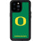 University of Oregon Yellow O on Green iPhone 14 Pro Max Waterproof Case