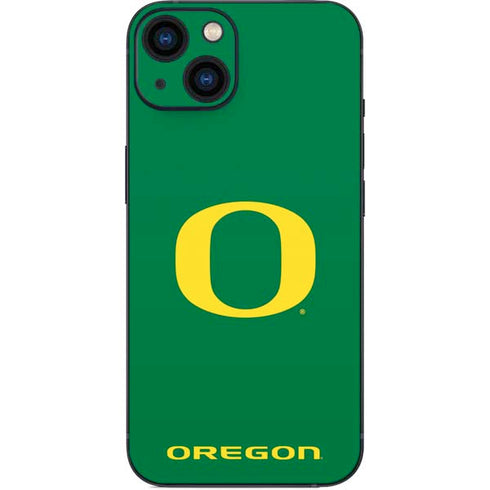 University of Oregon Yellow O on Green iPhone 15 Skin