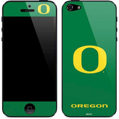 University of Oregon Yellow O on Green iPhone 5/5s/5SE Skin