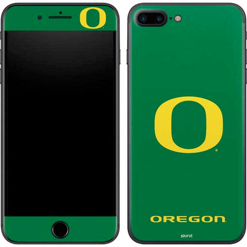 University of Oregon Yellow O on Green iPhone 8 Plus Skin