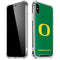 University of Oregon Yellow O on Green iPhone XS Max Clear Case