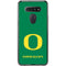University of Oregon Yellow O on Green LG K51/Q51 Clear Case