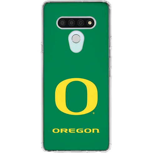 University of Oregon Yellow O on Green LG Stylo 6 Clear Case