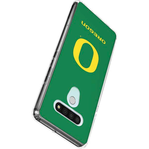 University of Oregon Yellow O on Green LG Stylo 6 Clear Case