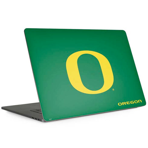 University of Oregon Yellow O on Green Apple MacBook Pro 15-inch Skin