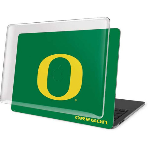 University of Oregon Yellow O on Green MacBook Pro 16in (2019-20) Case plus Skin