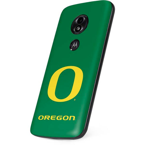 University of Oregon Yellow O on Green Moto E5 Play Skin