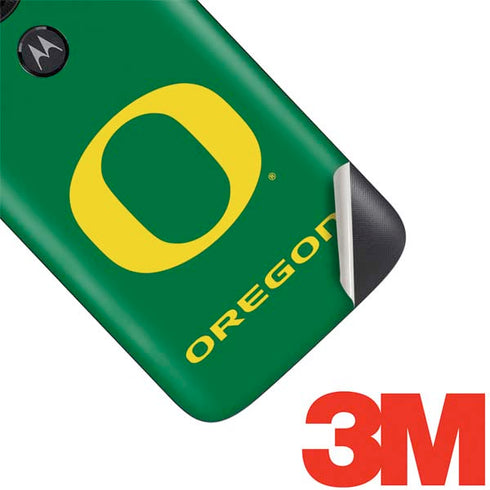 University of Oregon Yellow O on Green Moto E5 Play Skin