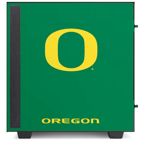 University of Oregon Yellow O on Green NZXT H510 Compact ATX Mid-Tower Case Skin