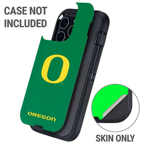 University of Oregon Yellow O on Green Otterbox Defender iPhone Skin