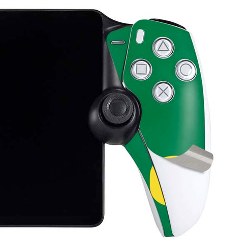 University of Oregon Yellow O on Green PlayStation Portal Remote Player Skin