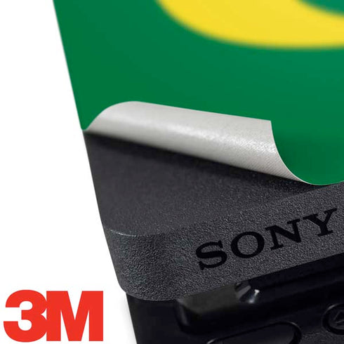 University of Oregon Yellow O on Green PS4 Slim Skin