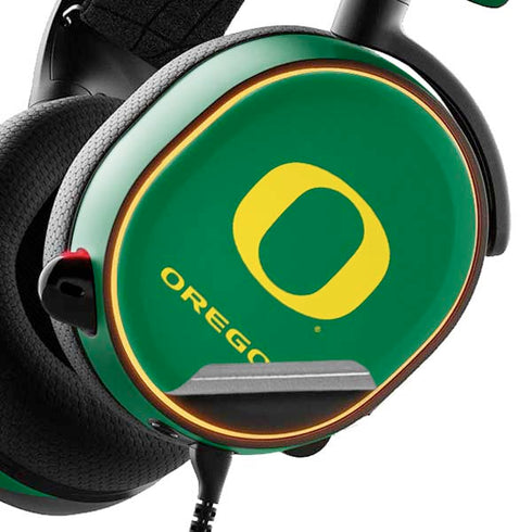 University of Oregon Yellow O on Green SteelSeries Arctis 3 Skin