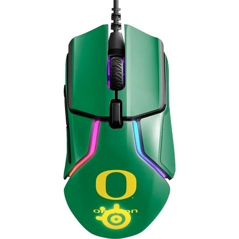 University of Oregon Yellow O on Green SteelSeries Rival 600 Gaming Mouse Skin
