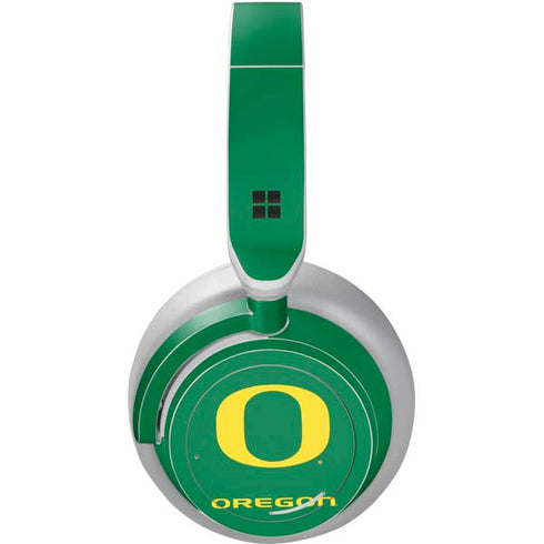 University of Oregon Yellow O on Green Surface Headphones Skin