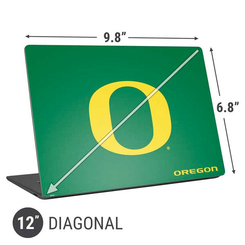 University of Oregon Yellow O on Green Universal Laptop 12in (9.8 x 6.8in) Skin