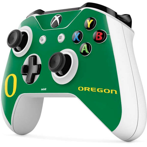 University of Oregon Yellow O on Green Xbox One S All-Digital Edition Bundle Skin