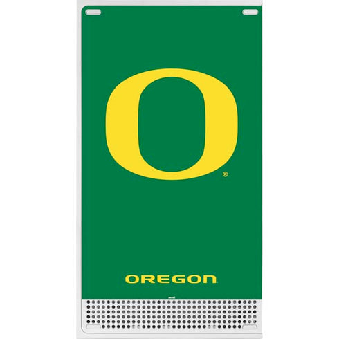 University of Oregon Yellow O on Green Xbox Series S Console Skin