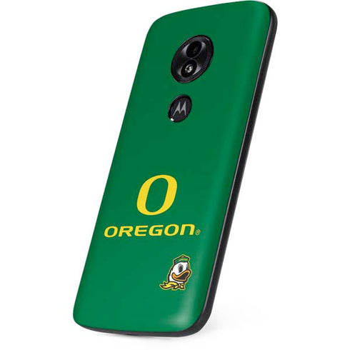 University of Oregon Yellow O with Text Moto E5 Play Skin