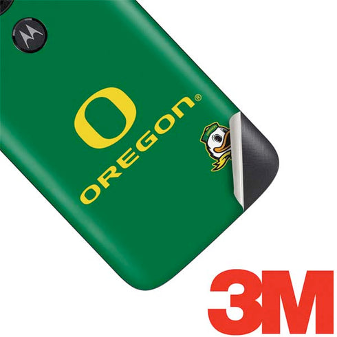 University of Oregon Yellow O with Text Moto E5 Play Skin