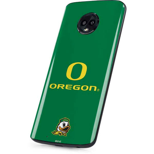 University of Oregon Yellow O with Text Moto G6 Skin