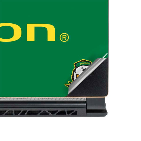 University of Oregon Yellow O with Text MSI GS65 Stealth Laptop Skin