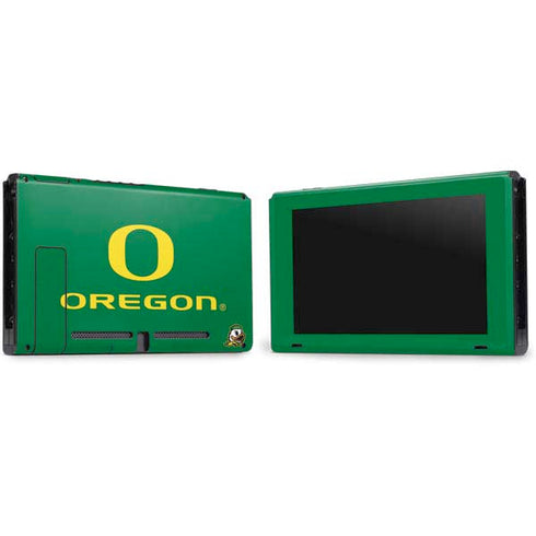 University of Oregon Yellow O with Text Nintendo Switch Bundle Skin