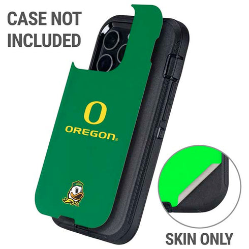 University of Oregon Yellow O with Text Otterbox Defender iPhone Skin