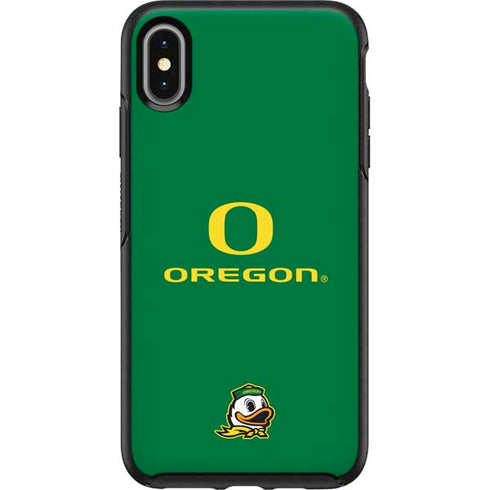 University of Oregon Yellow O with Text Otterbox Symmetry iPhone Skin