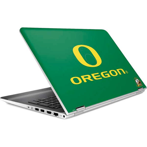 University of Oregon Yellow O with Text HP Pavilion Skin