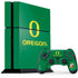University of Oregon Yellow O with Text PS4 Console and Controller Bundle Skin
