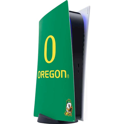 University of Oregon Yellow O with Text PS5 Digital Edition Console Skin