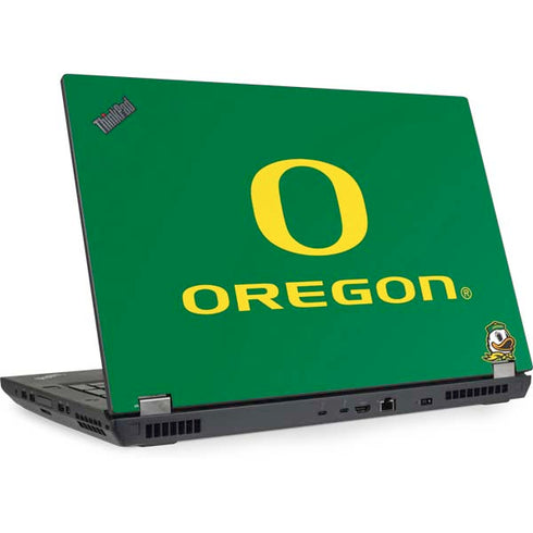 University of Oregon Yellow O with Text Lenovo ThinkPad Skin