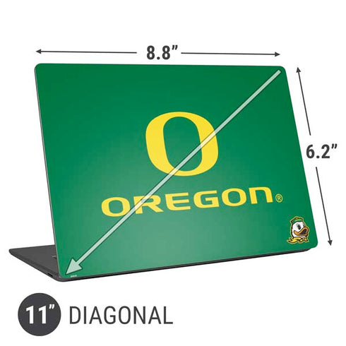 University of Oregon Yellow O with Text Universal Laptop 11in (8.8 x 6.2in) Skin