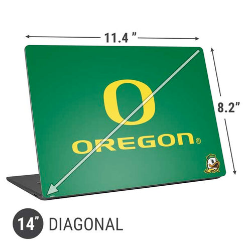 University of Oregon Yellow O with Text Universal Laptop 14in (11.4 x 8.2in) Skin