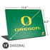 University of Oregon Yellow O with Text Universal Laptop 14in (11.4 x 8.2in) Skin