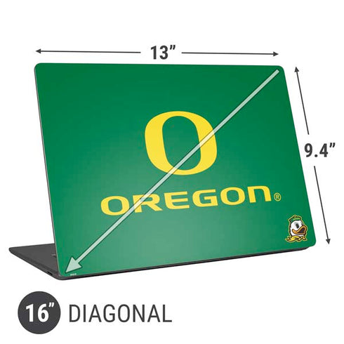 University of Oregon Yellow O with Text Universal Laptop 16in (13 x 9.4in) Skin
