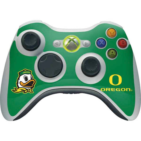 University of Oregon Yellow O with Text Xbox 360 Wireless Controller Skin
